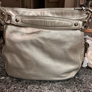 Metallic Silver Hobo purse